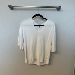 Uniqlo white knit blouse!